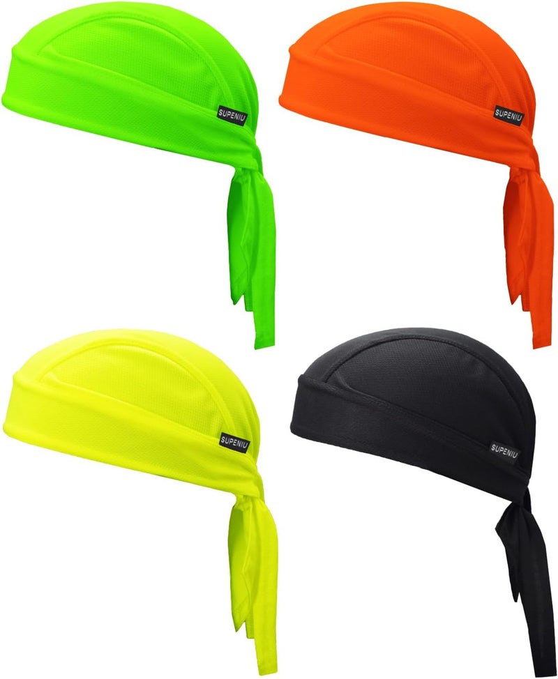 Supeniu Doo Rags Beanie Hats Skull Caps Dew Rag Bandana Helmet Liner Motorcycle Cycling Cap Do Rag Headwrap for Men and Women - Image 1